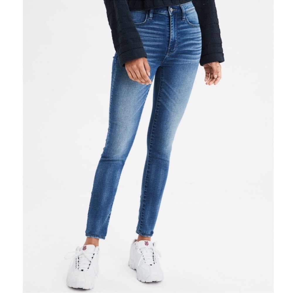 AEO 4-way Hyper Stretch Skinny High Rise Jean - Flex Small (0,2,4)